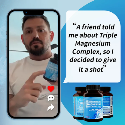 🔥 Hot TT Deal, Lowest Price Online, Limited-Time Discount ⏳ | Triple Magnesium Complex | 300mg Magnesium Glycinate, Malate, & Citrate for Muscles 💪, Nerves 🧠, & Energy ⚡