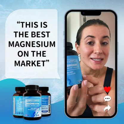 🔥 Hot TT Deal, Lowest Price Online, Limited-Time Discount ⏳ | Triple Magnesium Complex | 300mg Magnesium Glycinate, Malate, & Citrate for Muscles 💪, Nerves 🧠, & Energy ⚡